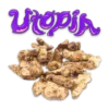 Utopia logo above pile of truffles